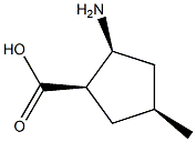 Cyclopentanecarboxylic acid, 2-amino-4-methyl-, (1R,2S,4S)-rel- (9CI) Structure