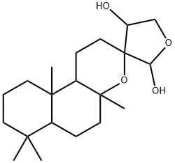 4,5,1',2',5',6',6a',8',9',10',10b'-Undecahydro-4'a,7',7',10'a-tetramethylspiro[furan-3(2H),3'-[3H]naphtho[2,1-b]pyran]-2,4-diol|