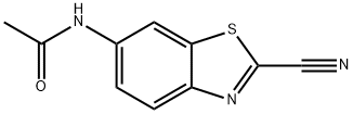 2-Benzothiazolecarbonitrile,6-acetamido-(7CI,8CI) Structure