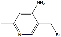 4-Pyridinamine,5-(bromomethyl)-2-methyl-(9CI) Structure