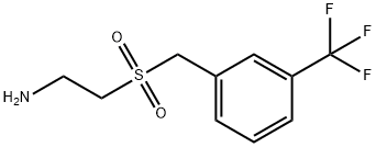 2-(3-(trifluoromethyl)benzylsulfonyl) ethanamine 化学構造式