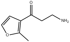 1-Propanone,3-amino-1-(2-methyl-3-furanyl)-(9CI) 化学構造式