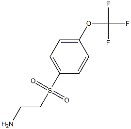 2-(4-(trifluoromethoxy)phenylsulfonyl) ethanamine 化学構造式