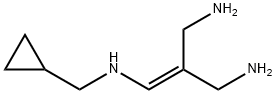 1-Propene-1,3-diamine,2-(aminomethyl)-N-(cyclopropylmethyl)-(9CI) Struktur