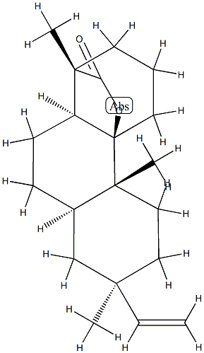 (1S)-7β-Ethenyl-3,4,4a,4b,5,6,7,8,8aα,9,10,10aα-dodecahydro-1,4bβ,7-trimethyl-2H-4aβ,1β-(epoxymethano)phenanthren-12-one Struktur
