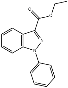 1H-Indazole-3-carboxylic acid, 1-phenyl-, ethyl ester Structure