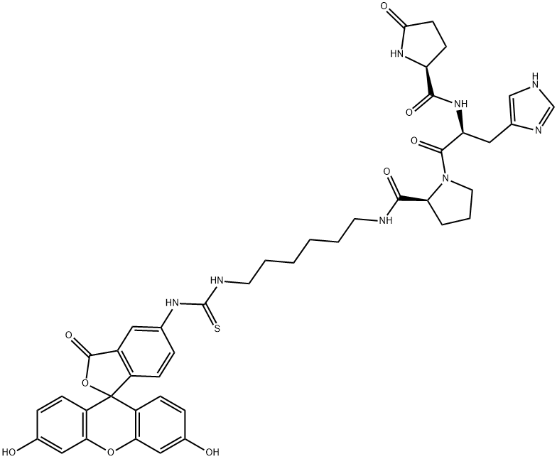 fluorescein-thyrotropin-releasing hormone Structure