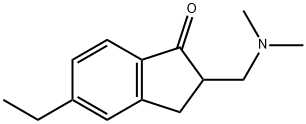 1H-Inden-1-one,2-[(dimethylamino)methyl]-5-ethyl-2,3-dihydro-(9CI) Struktur