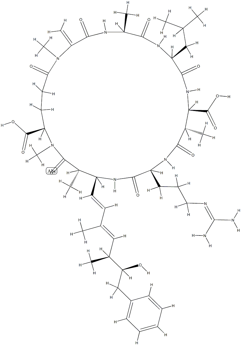 ミクロシスチン 化学構造式