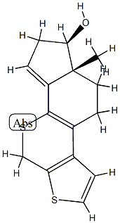 A-nor-3,7-bisthiaestra-1,5(10),8,14-tetraen-17(e)-ol|