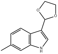 1H-Indole,3-(1,3-dioxolan-2-yl)-6-methyl-(9CI) Structure