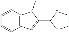 1H-Indole,2-(1,3-dioxolan-2-yl)-1-methyl-(9CI) 结构式