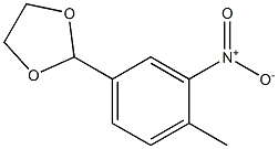 1,3-Dioxolane,2-(4-methyl-3-nitrophenyl)-(9CI) Structure