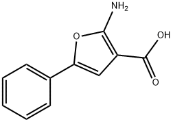 3-Furancarboxylicacid,2-amino-5-phenyl-(9CI) 结构式