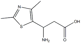 5-Thiazolepropanoicacid,bta-amino-2,4-dimethyl-(9CI),773118-92-6,结构式