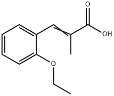 2-Propenoicacid,3-(2-ethoxyphenyl)-2-methyl-(9CI) 结构式