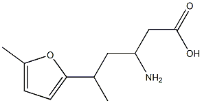 2-Furanpentanoicacid,bta-amino-delta,5-dimethyl-(9CI) Structure