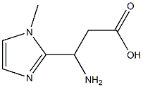 1H-Imidazole-2-propanoicacid,beta-amino-1-methyl-(9CI) Struktur