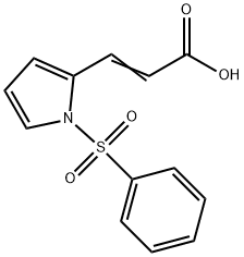 3-(1-(phenylsulfonyl)-1H-pyrrol-2-yl)acrylic acid, 773130-02-2, 结构式