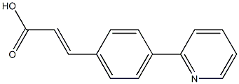 (E)-3-(4-(pyridin-2-yl)phenyl)acrylic acid Structure