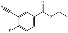 3-氰基-4-氟苯甲酸乙酯,773136-57-5,结构式