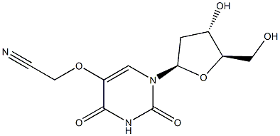5-((cyanomethylene)oxy)-2'-deoxyuridine Struktur