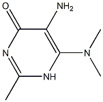 4(1H)-Pyrimidinone,5-amino-6-(dimethylamino)-2-methyl-(9CI),773803-60-4,结构式