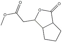 Cyclopentanehydracrylic acid, 2-carboxy-, -gamma--lactone, Me ester (7CI) Structure