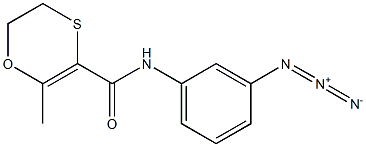 3'-azidocarboxin 化学構造式