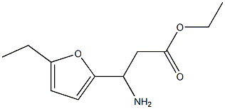 2-Furanpropanoicacid,bta-amino-5-ethyl-,ethylester(9CI) 化学構造式