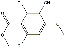 methyl 2,6-dichloro-3-hydroxy-4-methoxybenzoate 结构式