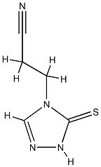 4H-1,2,4-Triazole-4-propanenitrile,1,5-dihydro-5-thioxo-(9CI) 结构式