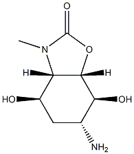2(3H)-Benzoxazolone,6-aminohexahydro-4,7-dihydroxy-3-methyl-,[3aS-(3aalpha,4alpha,6bta,7alpha,7aalpha)]-(9CI) 结构式