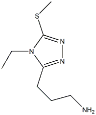 4H-1,2,4-Triazole-3-propanamine,4-ethyl-5-(methylthio)-(9CI) Structure