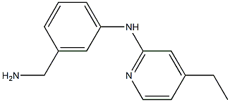 2-Pyridinamine,N-[3-(aminomethyl)phenyl]-4-ethyl-(9CI) 结构式