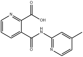2-Pyridinecarboxylicacid,3-[[(4-methyl-2-pyridinyl)amino]carbonyl]-(9CI) Structure