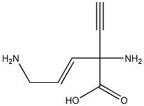 3-Pentenoicacid,2,5-diamino-2-ethynyl-(9CI) Struktur