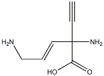 3-Pentenoicacid,2,5-diamino-2-ethynyl-(9CI) 化学構造式