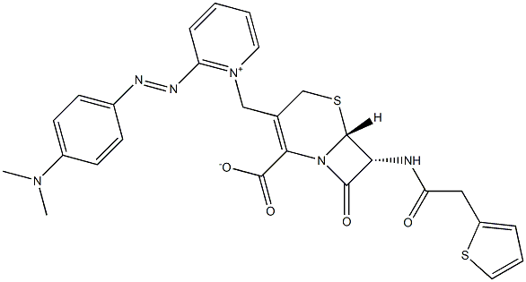 pyridine-2-azo-4-dimethylaniline cephalosporin 结构式