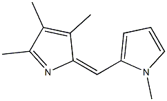 1H-Pyrrole,1-methyl-2-[(3,4,5-trimethyl-2H-pyrrol-2-ylidene)methyl]-(9CI),774526-97-5,结构式