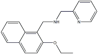 N-[(2-ethoxy-1-naphthyl)methyl]-N-(2-pyridinylmethyl)amine Structure