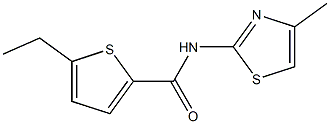 2-Thiophenecarboxamide,5-ethyl-N-(4-methyl-2-thiazolyl)-(9CI) 结构式