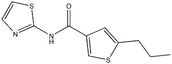 3-Thiophenecarboxamide,5-propyl-N-2-thiazolyl-(9CI) Structure