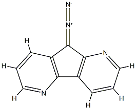 9H-Cyclopenta[1,2-b:3,4-b]dipyridine,9-diazo-(7CI) Struktur