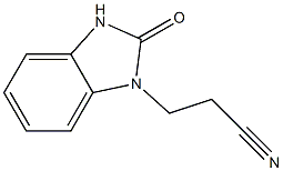 1H-Benzimidazole-1-propanenitrile,2,3-dihydro-2-oxo-(9CI) 化学構造式