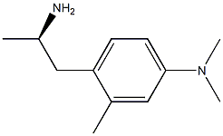 [R,(-)]-4-Dimethylamino-α,2-dimethylphenethylamine Structure