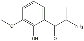 1-Propanone,2-amino-1-(2-hydroxy-3-methoxyphenyl)-(9CI) Structure