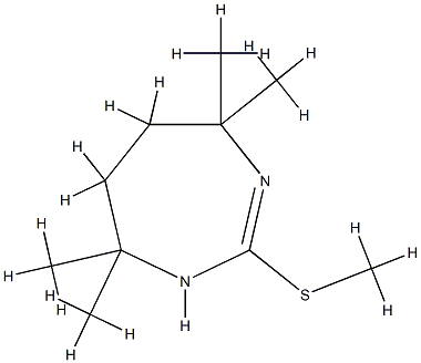 1H-1,3-Diazepine,4,5,6,7-tetrahydro-4,4,7,7-tetramethyl-2-(methylthio)-(9CI) Structure