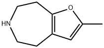 4H-Furo[2,3-d]azepine,5,6,7,8-tetrahydro-2-methyl-(9CI),775252-60-3,结构式