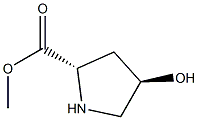 D-Proline, 4-hydroxy-, methyl ester, (4S)-rel- (9CI) 化学構造式